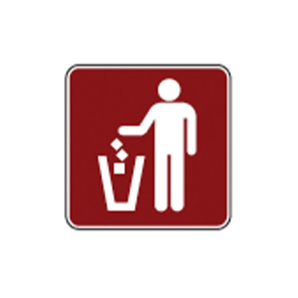 Litter Receptacle Sign RS-086