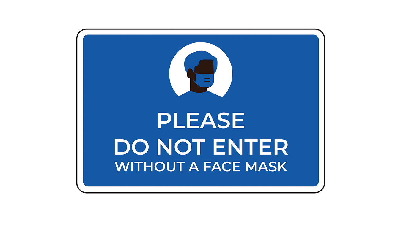 Please Do Not Enter Without A Mask Sign Traffic Safety Supply Company