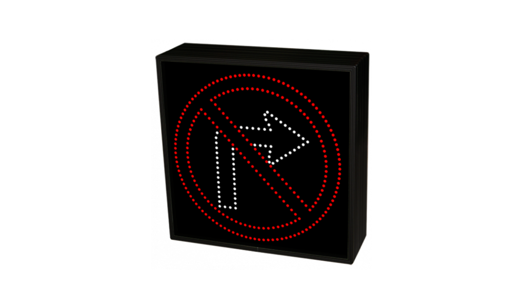 R3-1 No Right Turn LED Signal - Traffic Safety Supply Company