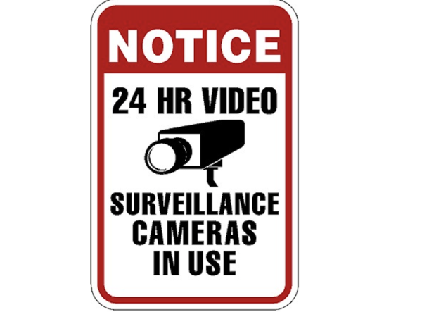 Notice 24hr Video Surveillance Sign